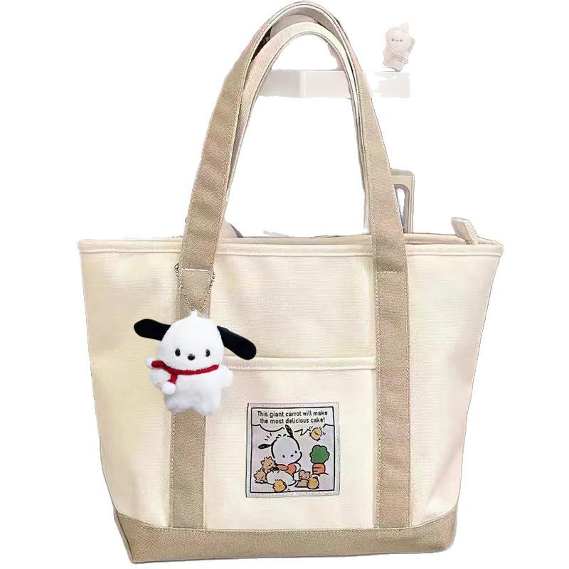 Women's Large Capacity Canvas Tote Bag for School and Tutoring