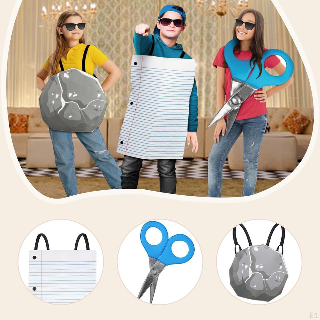 Rock Paper Scissors Costume for Kids Interactive Multifunctional Sturdy Game