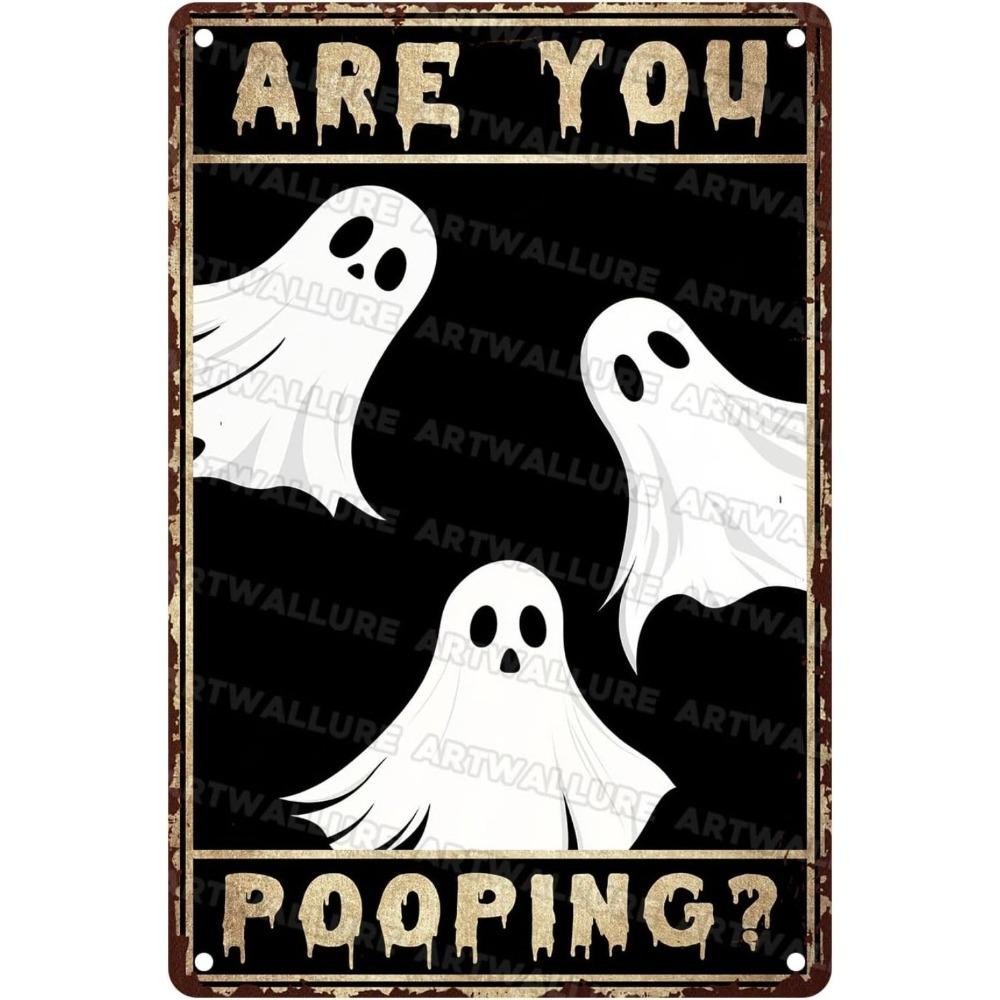 Halloween Poster On the Wall, Metal Plaque 20x30cm