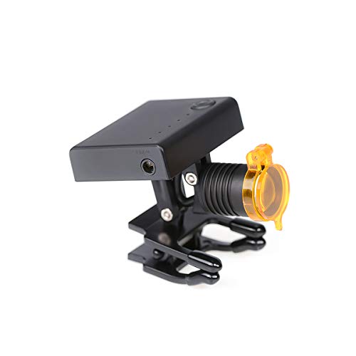 

EUSTOMA DY-010 Wireless LED Light, 3W Clip-on Lamp, Attaches to Glasses, Adjustable Brightness, Portable, Lightweight, with Storage Case