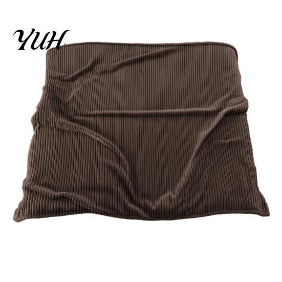 Portable Office Nap Blanket Striped Fleece for Bed, Ribbed Throw Couch, Warm Faux Rabbit Fur Soft Breathable Cozy Bed Blankets, Lightweight