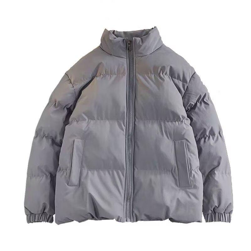 2025 Autumn/Winter Men's Ins Padded Cotton Jacket - Stand Collar, Warm, Versatile, Couple's Outerwear