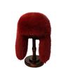Winter women's thickened warm windproof faux fur fox fur ear-protecting plush hat