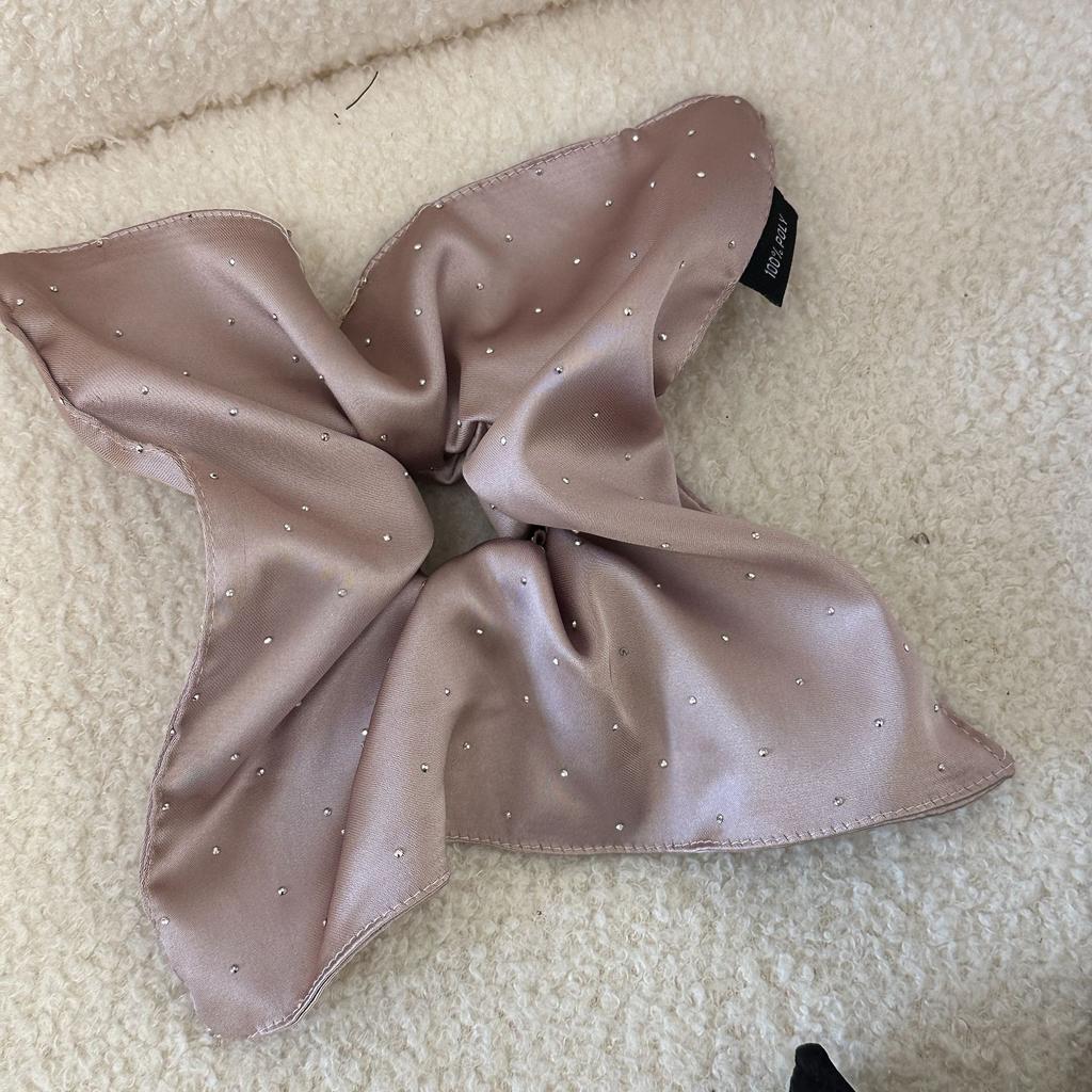 Full Sky Star Satin Large Intestine Hair Band, Solid Color High-end Hair Accessory, Hair Tie, Hair Tie, Hair Accessory, Leather Band