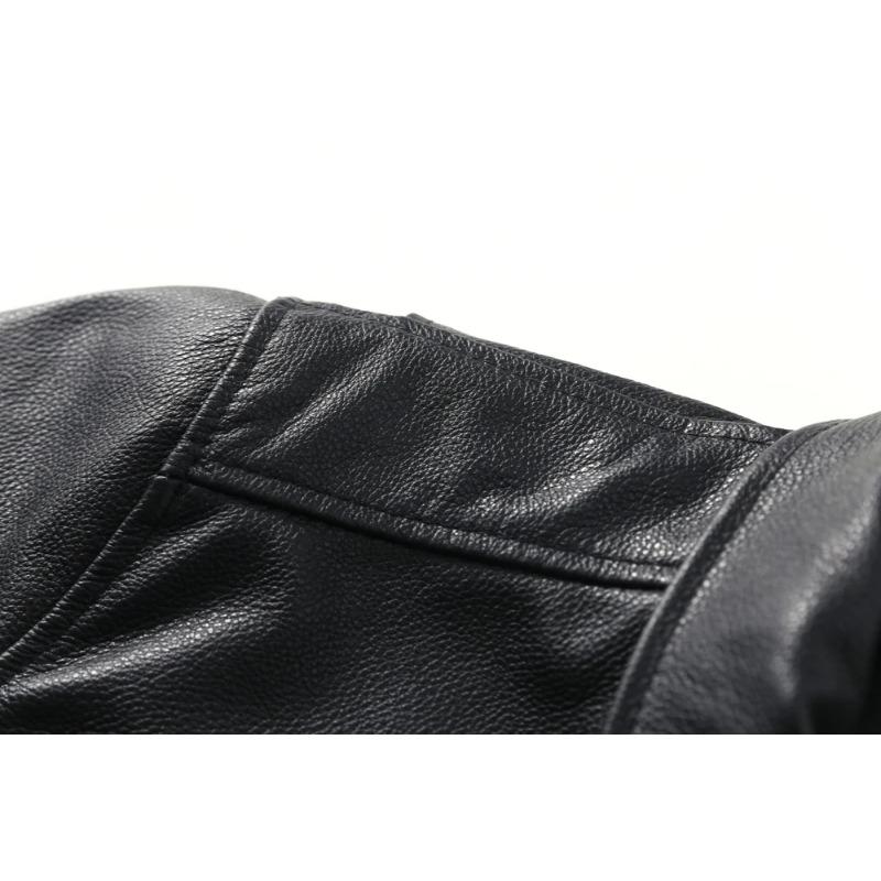 Chinese Size Men Leather Jacket 100% Real Cowhide Black Brown Men's Genuine Leather Coat Male Skin Clothing Autumn Spring Asian Size M601