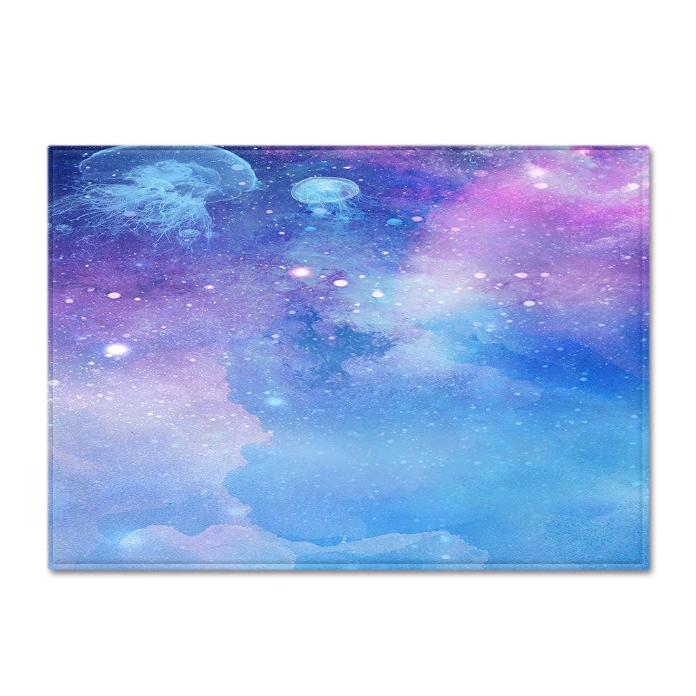 

Simple Starry Sky Living Room Carpet Bedroom Dining Room Floor Mat Pattern Size 99.1*152.4cm