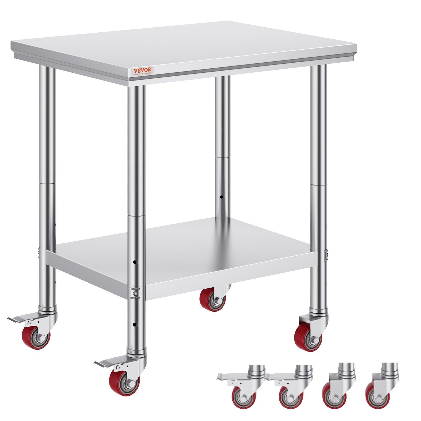 VEVOR Stainless Steel Work Table 30