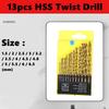 Metric Drill Bits Set Tip Work for Glass Metal Tile Concrete Electric Drill Screwdriver Drilling Reaming Masonry Drill Bits