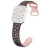 For Apple Watch Series 10 42mm/9 8 7 41mm/SE (2023) SE (2022) SE 6 5 4 40mm/3 2 1 38mm Leopard Silicone Strap
