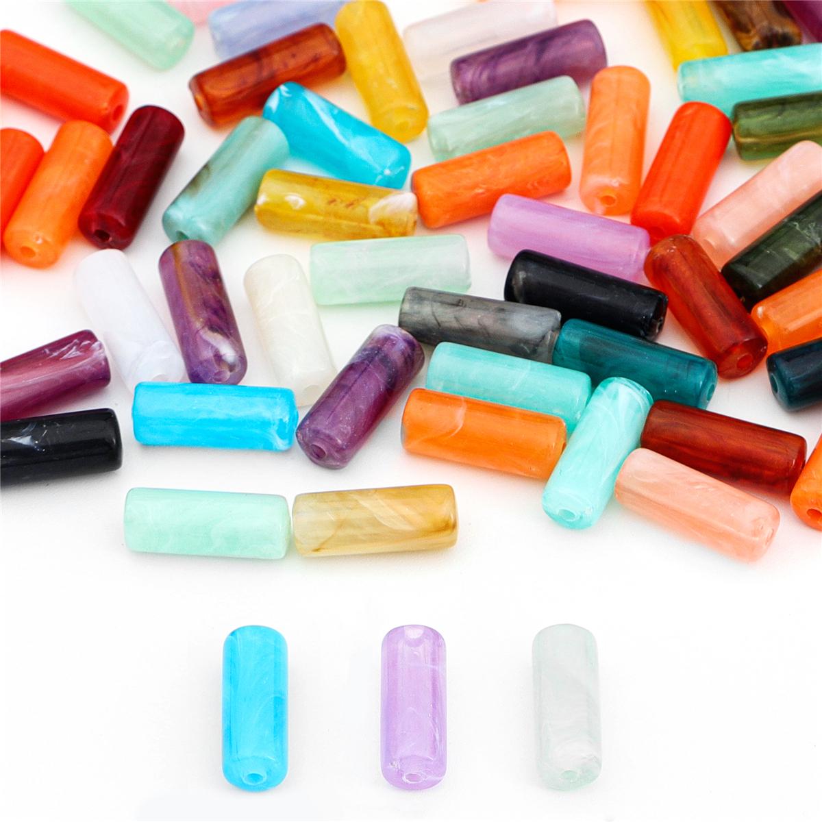 

20 шт. 20x8 мм акриловые двойные цветные бусины-разделители, свободные бусины для изготовления ювелирных изделий