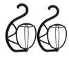 A55F-2 Pack Wig Hanger Portable Hanging Wig Stand, Wig Hanger Holder For Multiple Wigs And Hats Foldabe Wig Holder