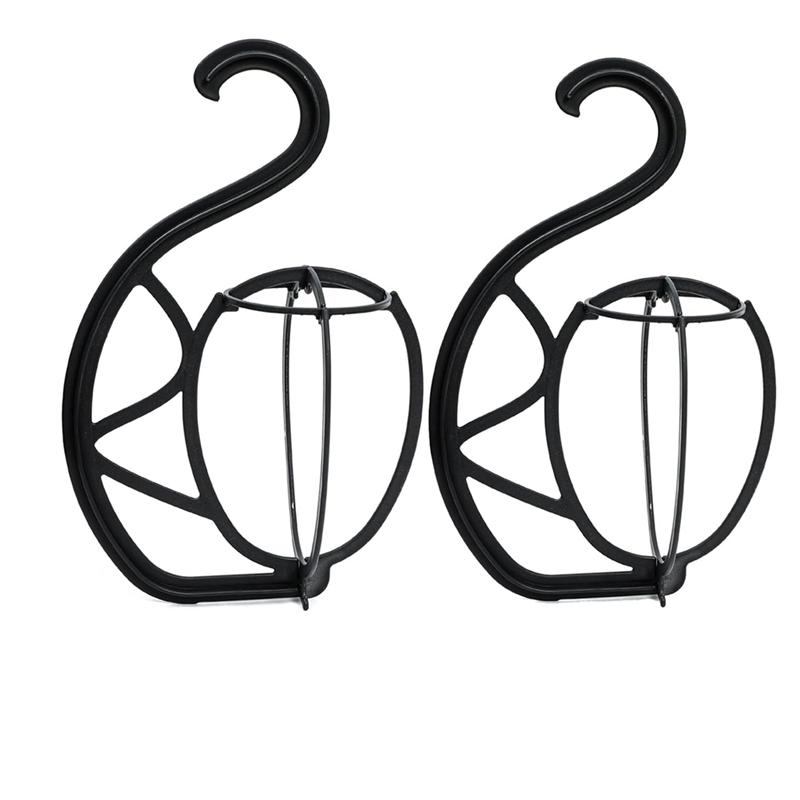 A55F-2 Pack Wig Hanger Portable Hanging Wig Stand, Wig Hanger Holder For Multiple Wigs And Hats Foldabe Wig Holder