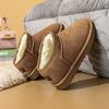 Snow Boots Men's Winter Warm Velvet Thickened Leather Non-slip Waterproof Short Boots Cotton Shoes Bread Shoes