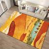 Wüstenlandschaft Teppich mit Kamelen, Lebendige Farben, Einzigartiges Design Geeignet für die Verwendung als Antirutsch für Wohnzimmer Schlafzimmer Sofas