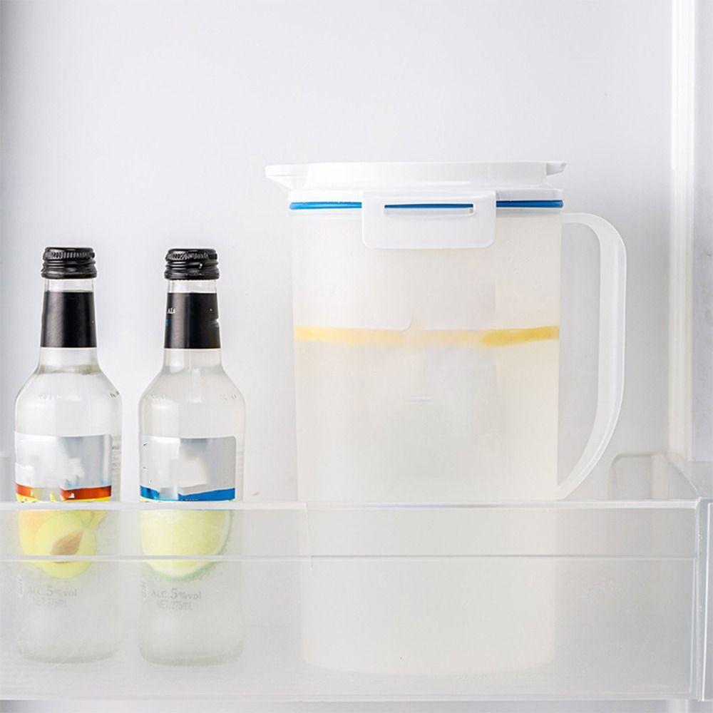 

2L Fruit Tea Drink Kettle Large Capacity Juice Bucket Creative Cold Water Pot Household білий
