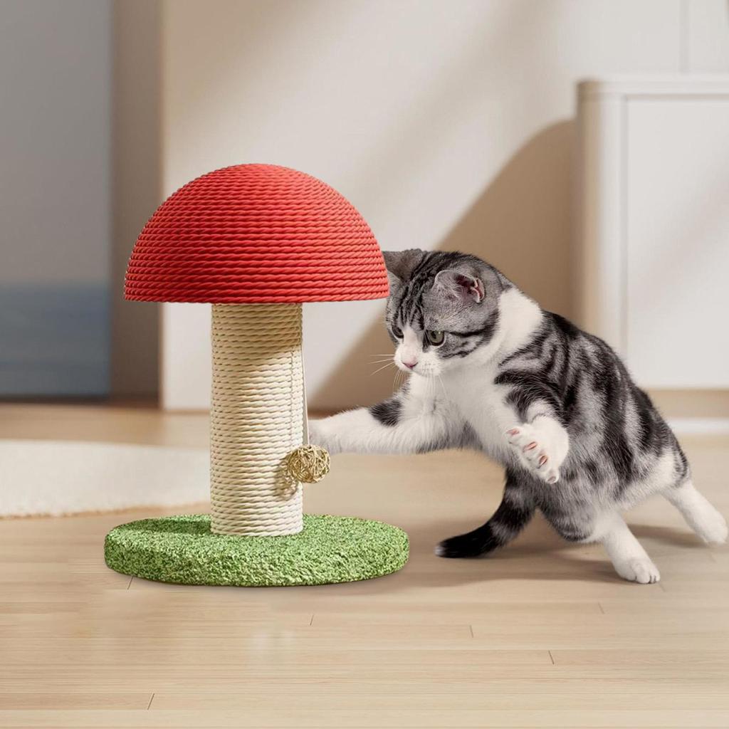 Kratzbaum für Katzen Sisal Pilz Modern Hoch Kratzbaum für Katzen für Kätzchen Bewegung Mentale Stimulation Physisch