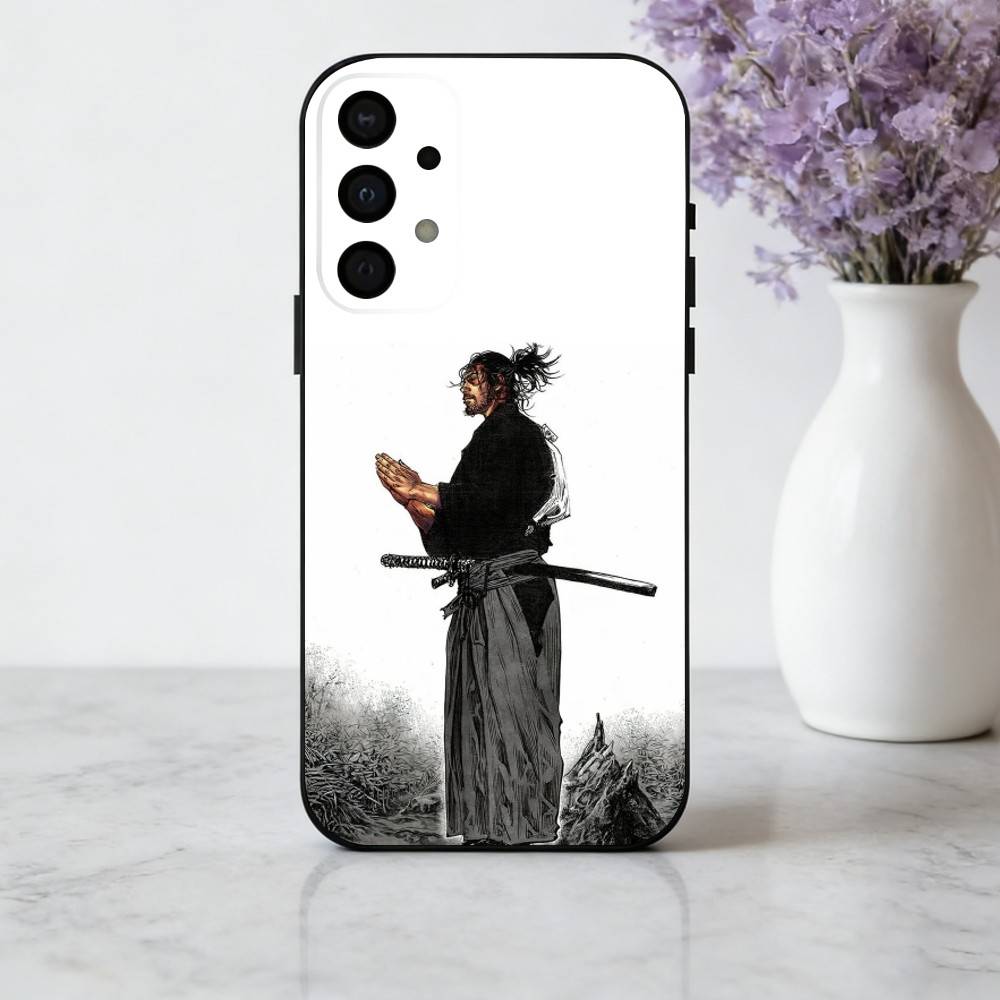 

J-Japanese B-Bushido S-Samurai Phone Case For Samsung Galaxy A73,A72,A71,A70,A53,A52,A51,Soft Silicone Black Cover Samsung a42 5g