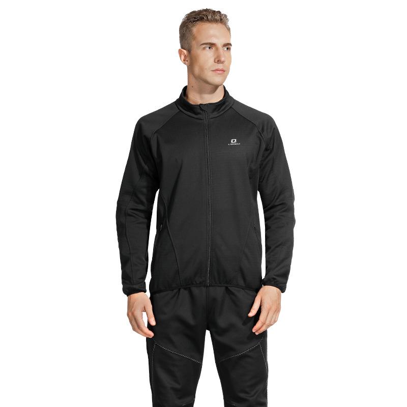 Lampa Men's Windproof Fleece Cycling Jacket - Autumn/Winter Outdoor Road Bike Jersey
