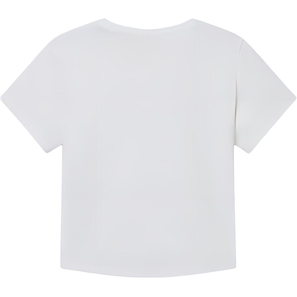 Levis Soft Comfortable Casual Ribbed Crew Neck Short Sleeve T-Shirt Women Tops White 003HQ-0000