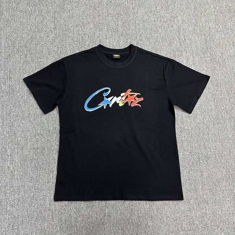 Corteiz Alcatraz Series T-shirts for Men and Women, Short-sleeve Short Sleeve with Lettered Logo Print Crew Neck Loose Casual T-shirt