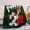 Popeye the Sailor Flannel Blanket, High quality Comfortable for All Seasons, Home Decor, Warmth and Comfort