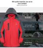 Men's Windproof Waterproof Down Jacket - Velvet-Lined and Insulated Cotton Winter Coat for Cold Protection.