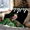 Billie Eilish Pattern Blanket for Home Decoration, Bed, Sofa, Car Travel, Camping, Suitable for All Seasons, Birthday Christmas Gift