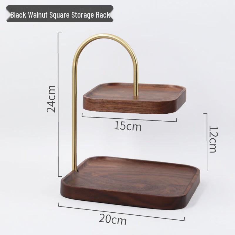 European Black Walnut Multi-tier Serving Tray