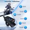Motorbike Motorcycle Charger Socket Waterproof Power Adapter with Switch Voltmeter Voltage Display PD QC3.0 Fast Charger