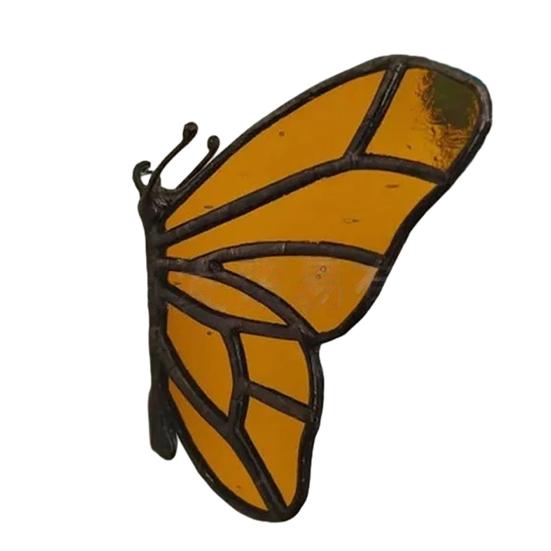 

3D Acrylic Butterfly Wall Art Stained Glass Effect Decorative Half Wing Butterfly Suncatcher for Outdoor Indoor Garden Patio Fence Wall Decor