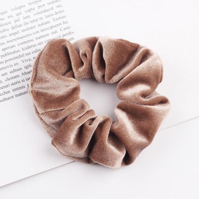 Classic All-match Velvet Scrunchies Women Girls Elastic Hair Rubber Bands Accessories Tie Hair Ring Rope Lady Headdress Headwear