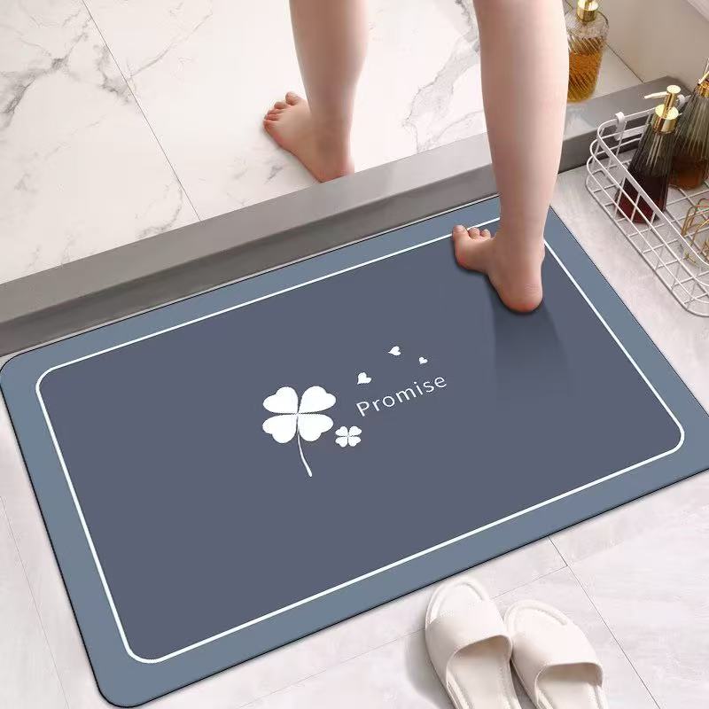 

RAKKS Diatom Mud Toilet Bathroom Floor Mat Water-Absorbent Environmentally Friendly Soft Comfortable Easy to Clean Carpet wonen 30X40CM