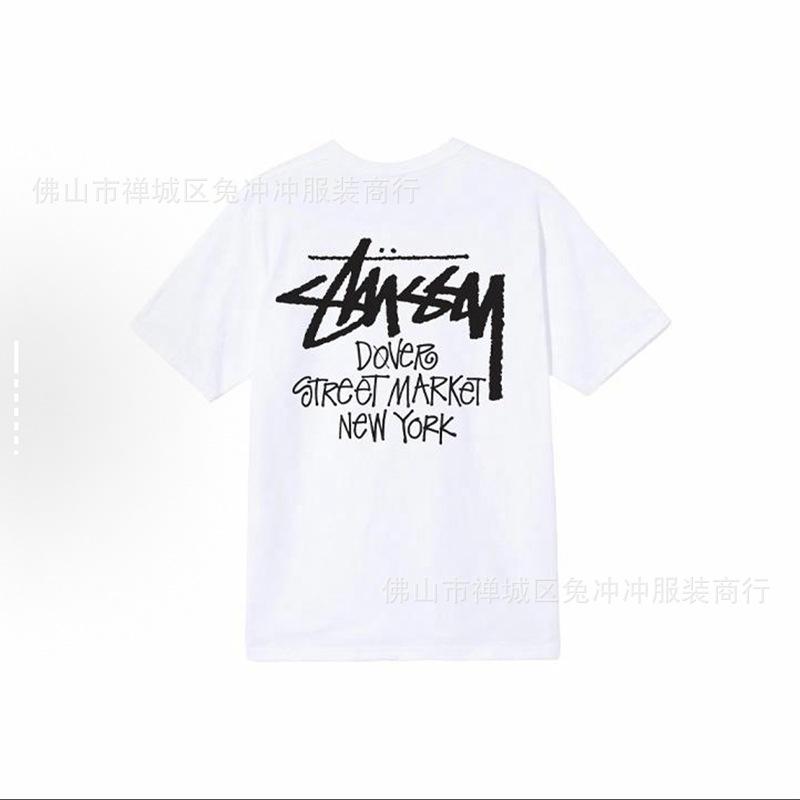 2025 new STU three standards complete spring and summer new tide brand classic cruise printed letters men and women with the same short sleeves