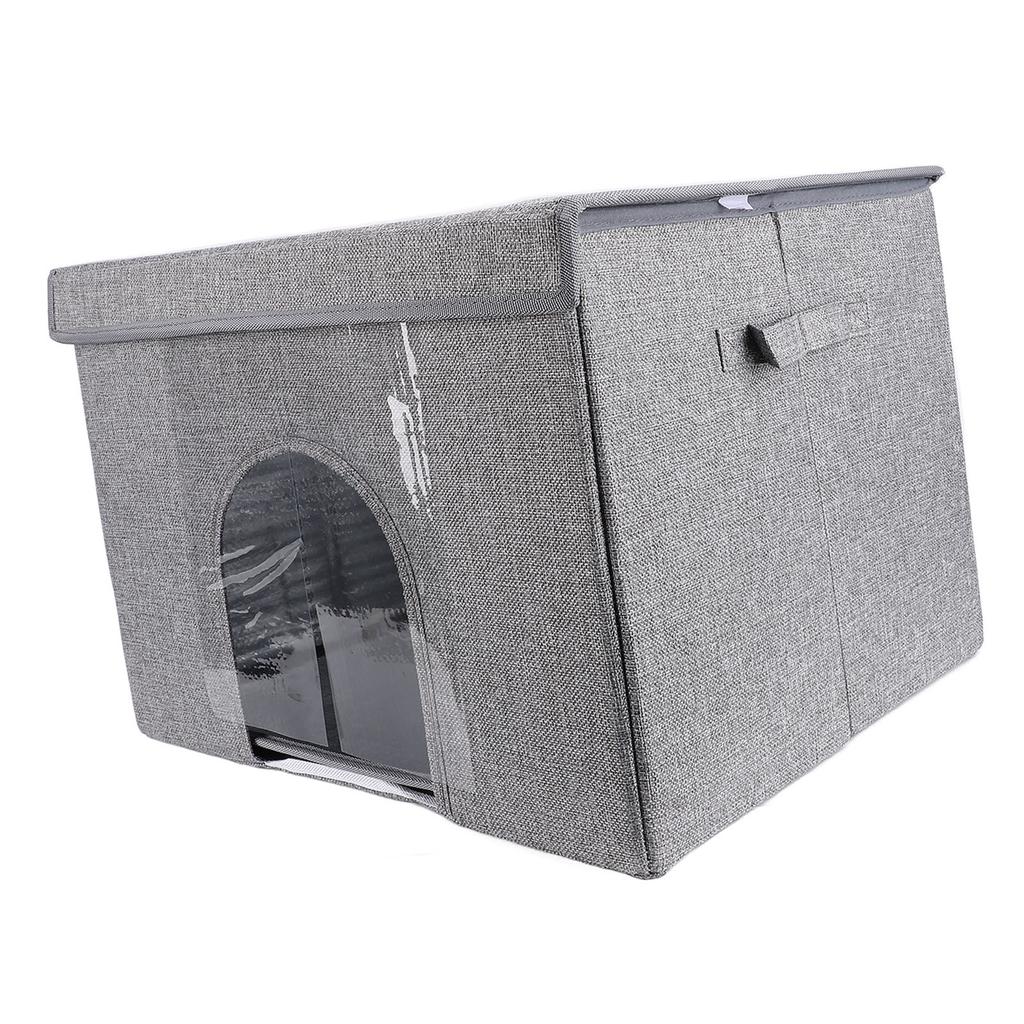 Foldable Pet House with Ice Packs Comfortable Portable Indoor Pet Cave All Season for Home Travel