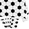 6Pcs Soccer Party Tablecloths Waterpeoof Oilproof Football Party Table Covers Decorative Rectangle Soccer Table Cloth Reusable