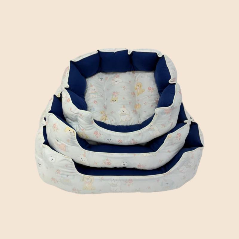 All-Season Plush Cat Bed & Kennel Set for Medium/Small Pets Universal for Cats and Dogs