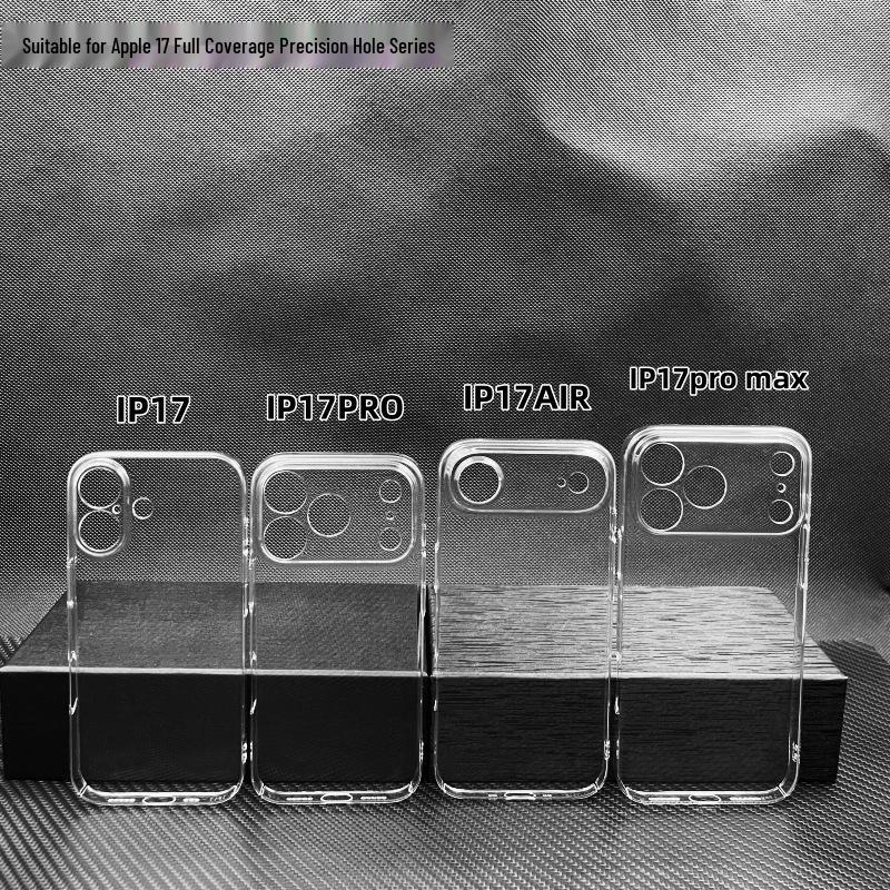 

Прозрачный ПК чехол с полной защитой от падений для Apple iPhone 17AIR с точными вырезами Apple 17 Pro Full Coverage Hard Shell прозрачный