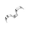 Dual Side Pipe Clamp Thickened 304 Stainless Steel 22-40mm Pipe Clamp Bracket For Fixing Buckle Line/Wire/Tubing/Gas Hose Pipe