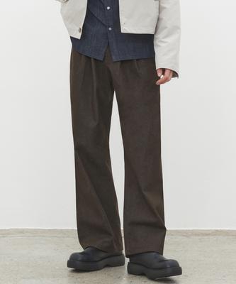DECET Dawn 2Pleats Wide Jeans Dcpt007Cpbrown