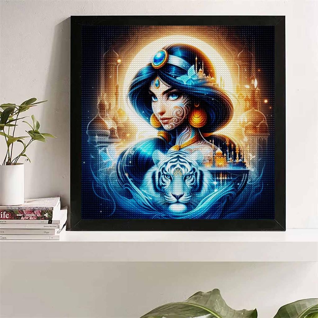 DIY Diamond Painting Round Diamond Beautiful Princess Full Diamond Mosaic Home Decoration Painting Cross Stitch Kit
