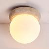 Nordic Yellow Travertine LED Ceiling Light for Hallway, Entrance, or Cloakroom