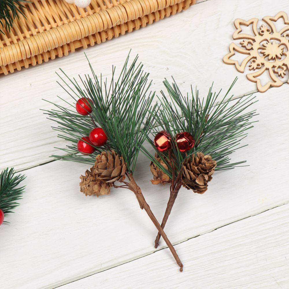 Pine Cone Red Berries Home Floral Decor Artificial Flowers Xmas Tree Decor Christmas Ornament