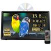 Tokyo Deco Portable TV with DVD Recording Large LCD Car Mount with Supports 3 Power Sources Car Power PC Compatible with TVs 15.6-inch Player,