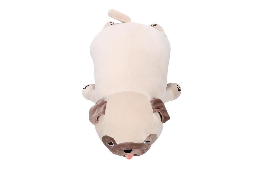 Fluffy Pug Plush a cute and ugly plush toy that makes a great gift for or any Fluffy and this large animal toy cushion makes a great Pillow,
