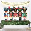 Christmas Nutcracker Tapestry for Bedroom Aesthetic Botanica Garden Wall Tapestry Aesthetic  Soldier Royal Guarder Tapestries