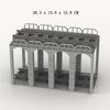MOC Train Carriage Model, Rail Transport Vehicle, Coal Transport Vehicle, Rail Lift Pole Indicator Light, Train Accessories