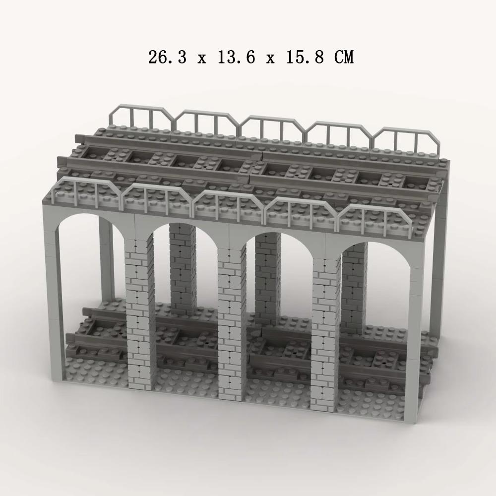 MOC Train Carriage Model, Rail Transport Vehicle, Coal Transport Vehicle, Rail Lift Pole Indicator Light, Train Accessories