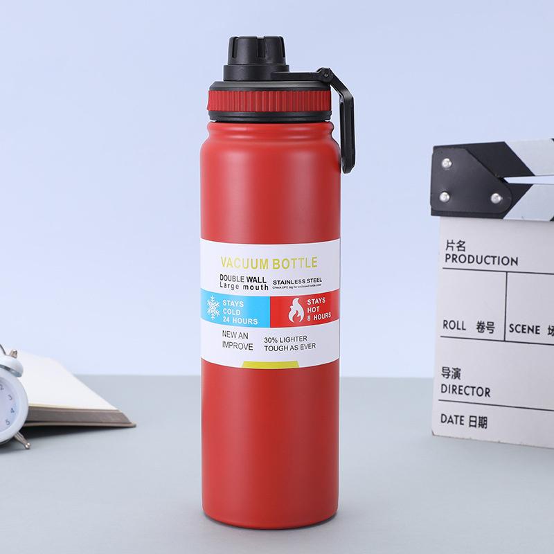 600/800/1000Ml Outdoor Thermos Water Bottle 304 Stainless Steel Insulated Cup Keeps Cold And Heat Thermal Large-Capacity Pot