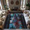 Unique Abstract Area Rug Modern Geometric Floor Mat Living Room Decor Non Slip Home Carpet Bedroom Runner Rug Artistic Design
