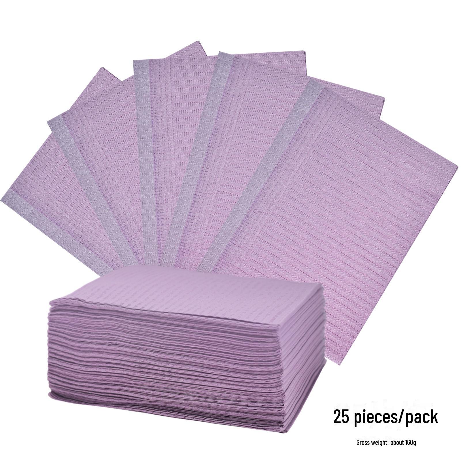 Одноразовые салфетки для маникюра и чистки ресниц - 125 шт./упаковка 25 pieces фиолетовый
